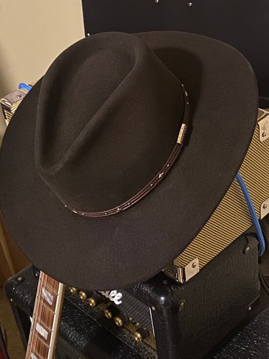 Stetson Other - Stetson Pawnee (The Gun Club) Cowboy Hat - Chocolate - 7 1/4 - Mint!